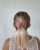 gumki do włosów Gumka jedwabna, scrunchie, frotka strawberry pink MIDI