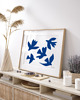grafiki i ilustracje PLAKAT ptaki , abstrakcja, matisse, niebieski