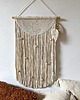 makramy Makrama z drewnianymi koralikami/boho