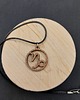 wisiory Naszyjnik wisiorek drewniany ZNAK ZODIAKU KOZIOROŻEC