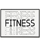 plakaty Plakat motywacyjny z napisem FITNESS
