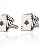 spinki do mankietów SPINKI DO MANKIETÓW koszuli KARTY ASY POKER