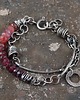 bransoletki wire wrapping różowy turmalin