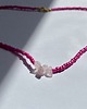 chokery Różowy choker z kwarcem
