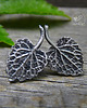 kolczyki wire wrapping "Listeczkowo" vol.I