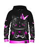 bluzy męskie Męska Bluza z kapturem DR.CROW Kitty Punk
