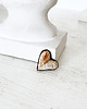 broszki Broszka mini SERCE 5 ręcznie haftowana przypinka miłość