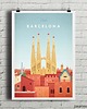 plakaty Barcelona - vintage plakat