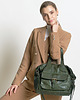 torby na ramię Torebka vintage skórzana shopperka włoska - MARCO MAZZINI zielona