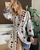 bluzki kimonowe damskie Przepiękne ocieplane kimono