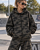 bluza z kapturem damska Bluza Hoodie Zip -Moro