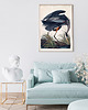 plakaty Plakat vintage 'Czapla modra'