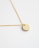 złote naszyjniki 16k Gold Plated Round Tag Necklace