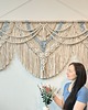 makramy Makrama na Ścianę Wielka GRANDE 200 XXL Okazała Dekoracja do Holu 200x100 cm