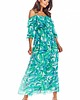 sukienki midi damskie Kobieca i elegancka sukienka - EXOTIC FLORA -