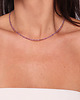 chokery Naszyjnik choker z kamieni naturalnych ametyst