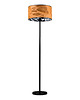 lampy podłogowe Lampa podłogowa kolor miodowy/srebrny