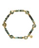 bransoletki z kamieni naturalnych Bransoletka w kolorach zielonego lasu - Wersja Pozłacana