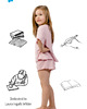 bielizna i piżamy dla dziewczynki Spodenki od piżamki bambusowej LAURA róż