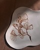patery i talerze Ręcznie robiony talerz ceramiczny z motywem miłorzębu