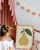 obrazy i plakaty do pokoju dziecięcego Plakat Pastelowa Gruszka  - Plakaty Na Ścianę Dla Dzieci