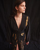 bluzki kimonowe damskie FERN GOLDEN BLACK - kimono ręcznie zdobione