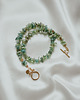 złote naszyjniki Choker Blue Grass, apatyt