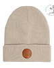czapki damskie Czapka beanie z bawełny organicznej beżowa