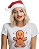 t-shirt damskie Koszulka świąteczna piernik ciastek t-shirt