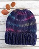 czapki damskie czapka HANDMADE granatowa