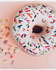 poduszki z grafiką Poduszka Pączek Donut Mały Różowy