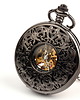 zegarki na łańcuszku Zegarek nakręcany - AŻUR IV (DARK) BLACK DIAL