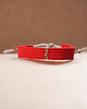 bransoletki - inne Czerwona bransoletka bawełniana, tkana - na szczęście