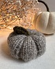 dodatki - różne Dynia ozdobna handmade, średnia, kolor szary - 1 szt.