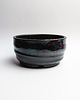 doniczki Płaska doniczka ceramiczna "głębia oceanu"