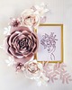 Ślub - inne Duże kwiaty na ścianę 3d rose gold i perła