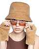 kapelusze damskie Bucket hat /  camel alpaca
