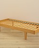 łóżka Łóżko jesionowe, duński design, lata 70, produkcja: Dania