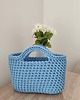 torebki do ręki Torba - koszyk do ręki szydełkowy ze sznurka 25cmx20cm