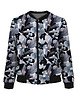 bluza bez kaptura damska Bomberka damska - FLOWERS AND LEAVES