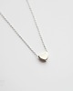 srebrne naszyjniki Rhodium Plated Heart Necklace