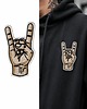 naszywki na ubrania Naszywka naprasowanka Dłoń - ROCK ON termoprzylepna haft 4,3x7,6cm