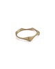 pierścionki - różne WAVES thin / brass RING