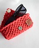 etui na okulary Czerwone etui na okulary ze sznurka