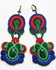 kolczyki soutache Sutaszowe kolczyki GREEN