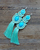 kolczyki soutache Aqua- kolczyki soutache
