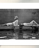 fotografia Fotografia w passe-partout; Para nad wodą