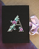 notatniki i albumy Notes personalizowany haftowany lniany /len naturalny