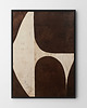 plakaty Plakat Brązowa abstrakcja