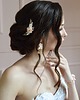 Ślubne ozdoby do włosów Grzebyk z kwiatami brzoskwiniowymi